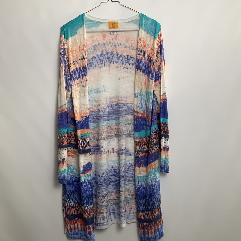 Ruby Rd. Cardigan Tunic Long Sweater - Picture 2 of 7